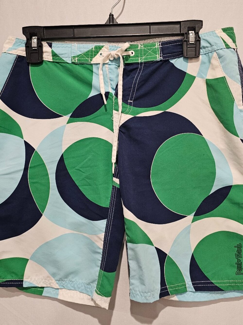 Vintage Y2K Paul Frank Women's Board Shorts Surf Green Blue Size 5 W29